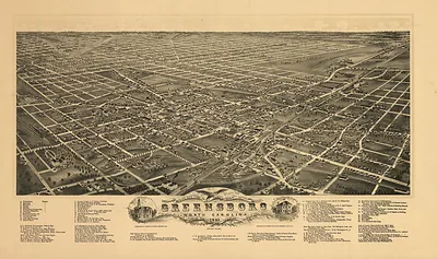 NC Greensboro 1891 MAP