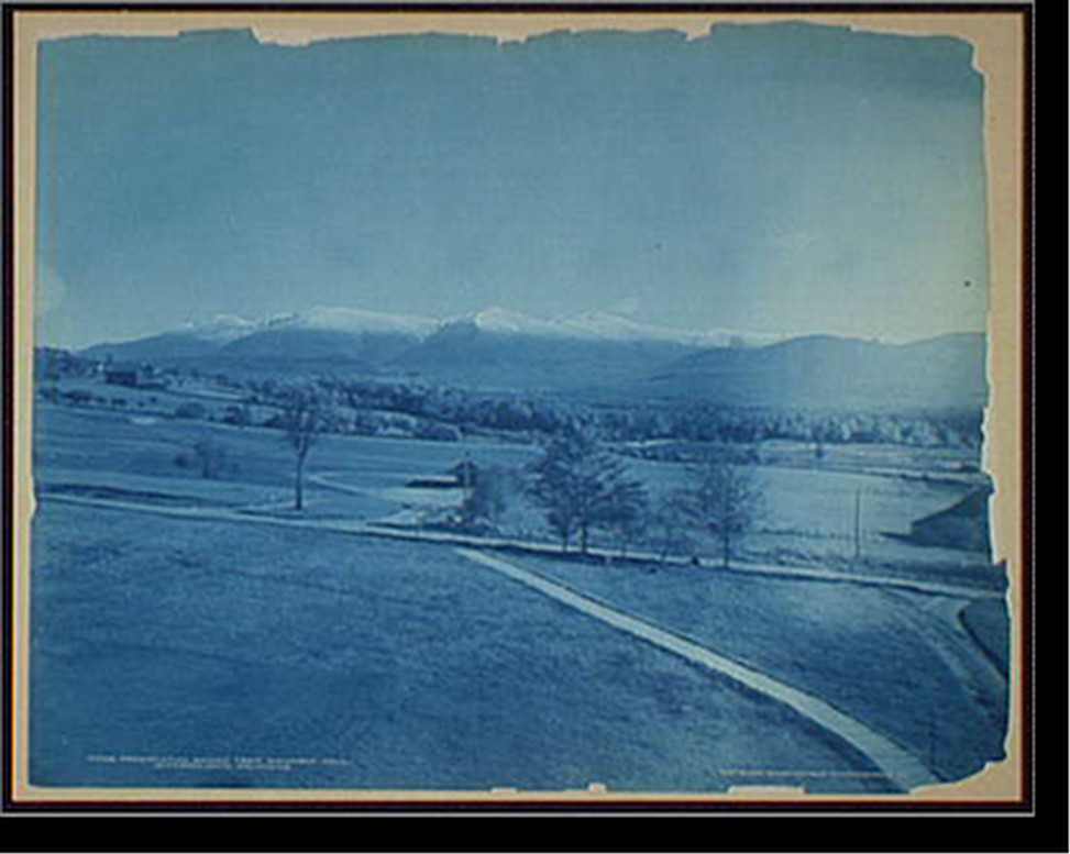 Presidential Range from Waumbek Hall, Jefferson, White Mountains, c1900. — historic photograph