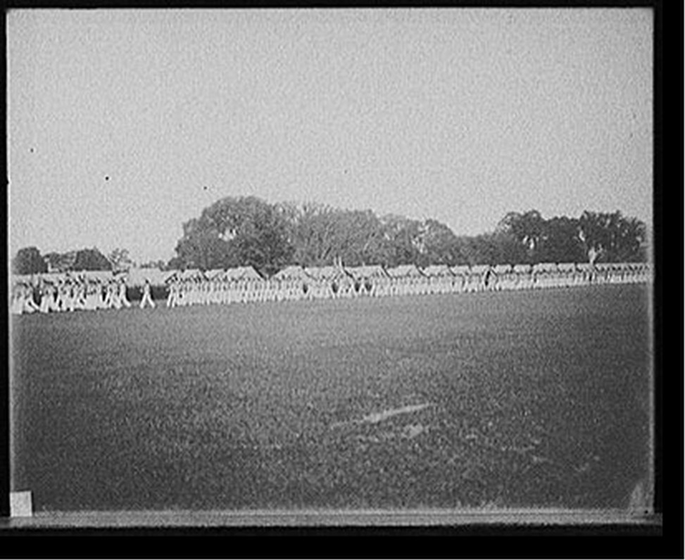 [Battalion passing in review, West Point, N.Y.], [1905?] — historic photograph