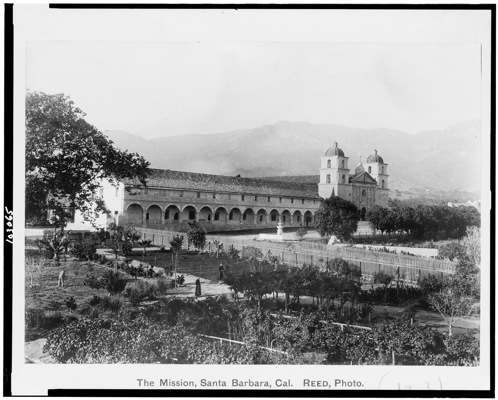 The Mission, Santa Barbara, Cal. / Reed, photo., c1890. — historic photograph
