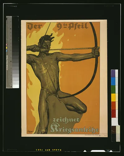 Der 9te Pfeil zeichnet Kriegsanleihe / Erler.