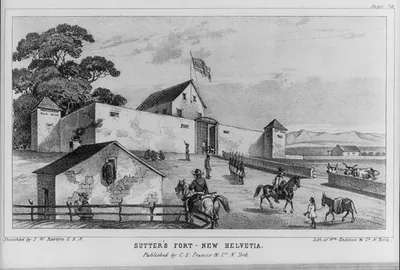 Sutter's Fort - New Helvetia [frontal view]
