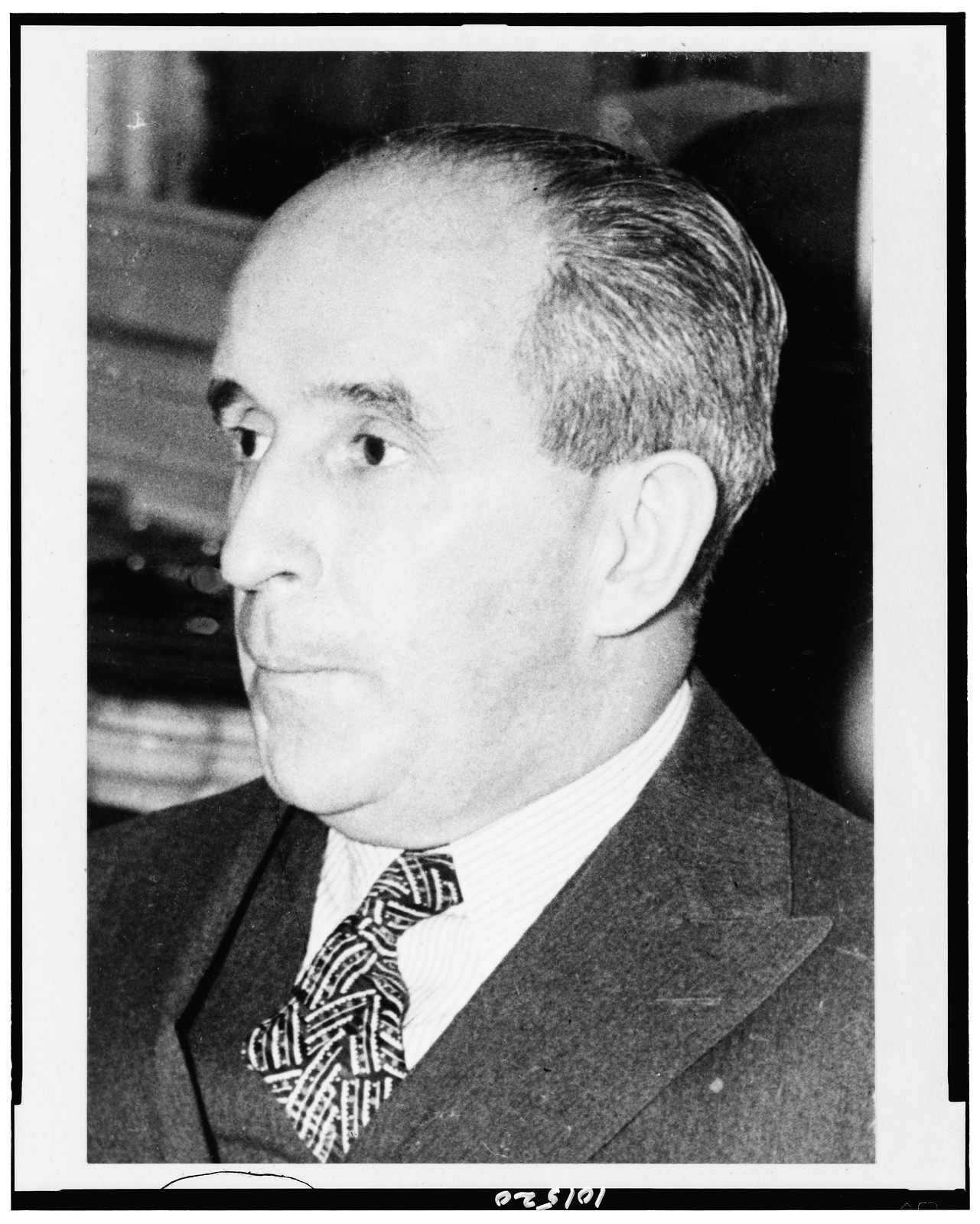 [John J. Raskob, head-and-shoulders portrait, facing left], [ca. 1930] — historic photograph