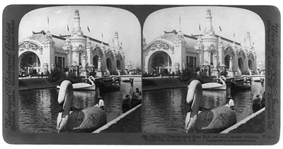 World's Fair, St. Louis, Mo.: Palace of Transportation (east end) and novel pleasure launches