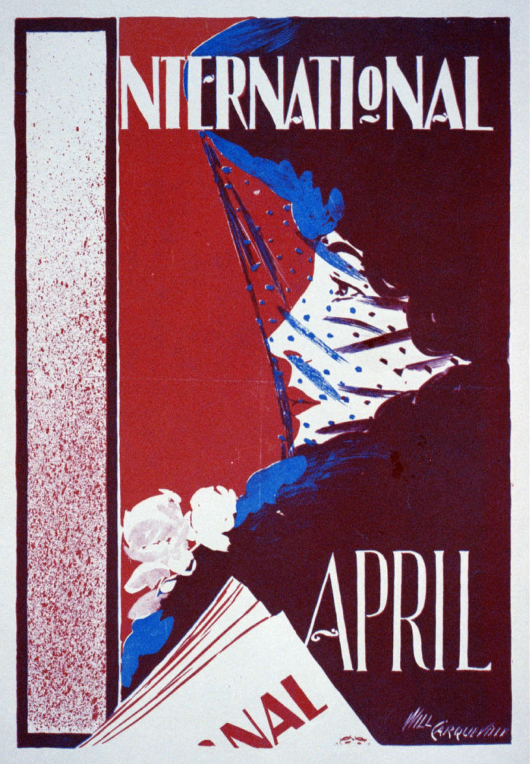 International [for] April / Will Carqueville, [1897?] — vintage poster