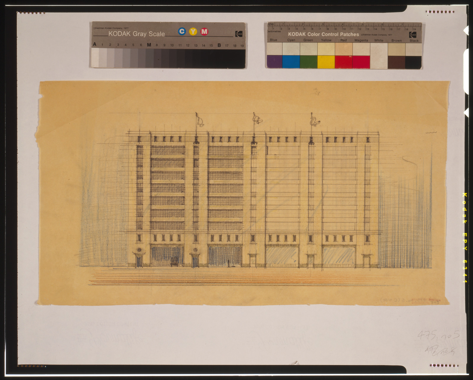 [Parking garage with stores for McLachlen, 10th Street and G Street, N.W., Washington, D.C.], and Engineering (ADE) Drawings" (http://www.loc.gov/rr/print/res/103_ade.html)." — historic drawing