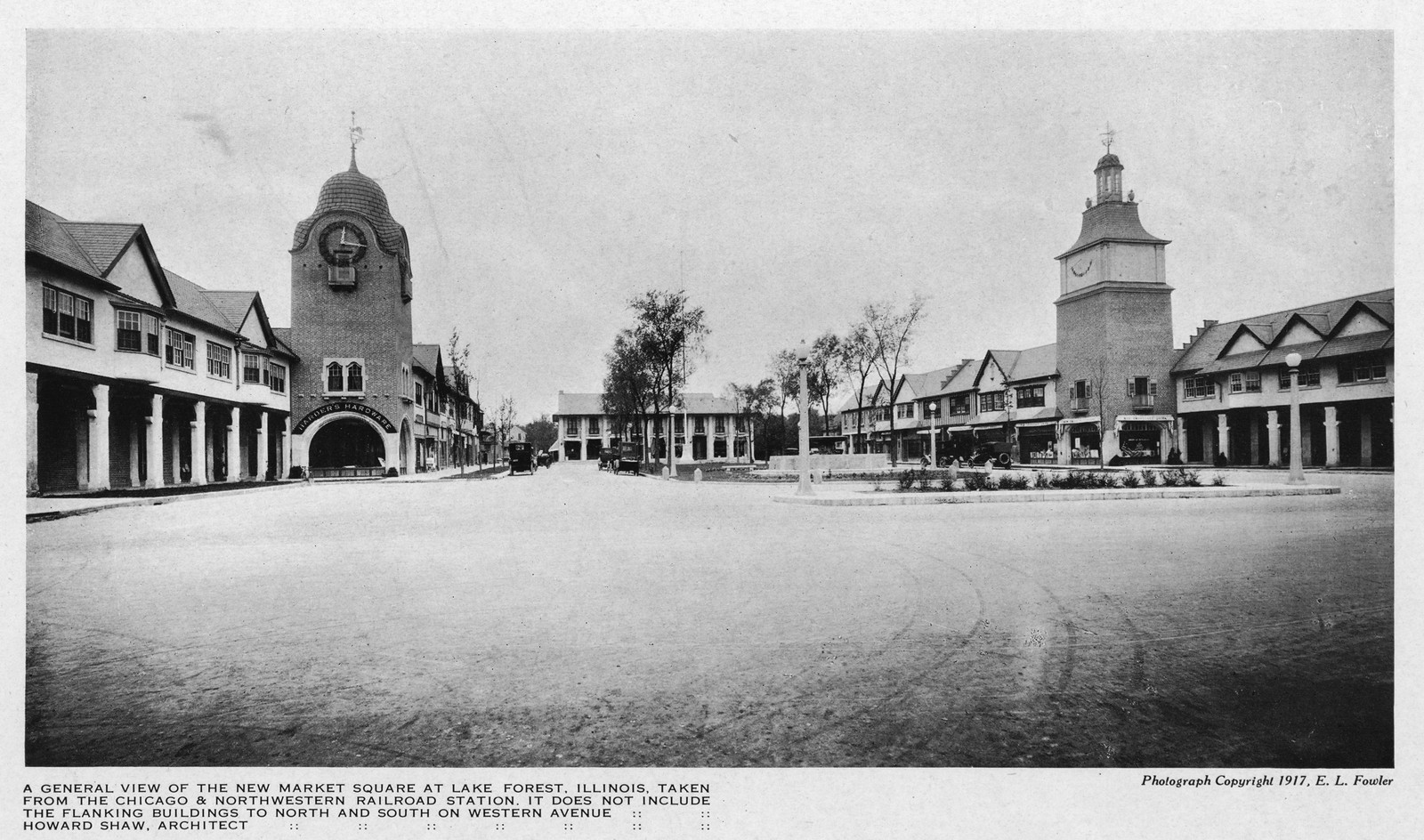 A General View of the New Market Square at Lake Forest, Illinois — historic image