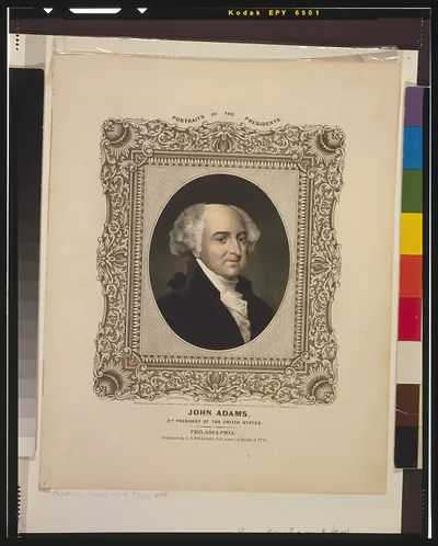 John Adams, 2nd president of the United States / on stone by A. Newsam; P.S. Duval, lith., Philada.