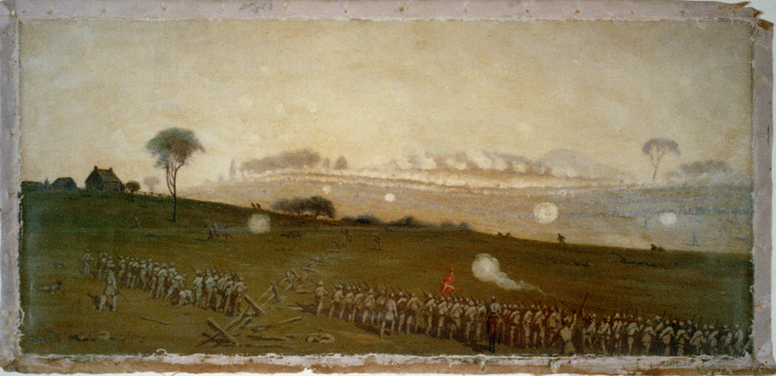 Picketts charge on the Union centre at the grove of trees about 3 PM / Edwin Forbes., [between 1865 and 1895] — historic image
