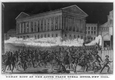 Great riot at the Astor Place Opera House, New York: on thursday evening May 10th 1849