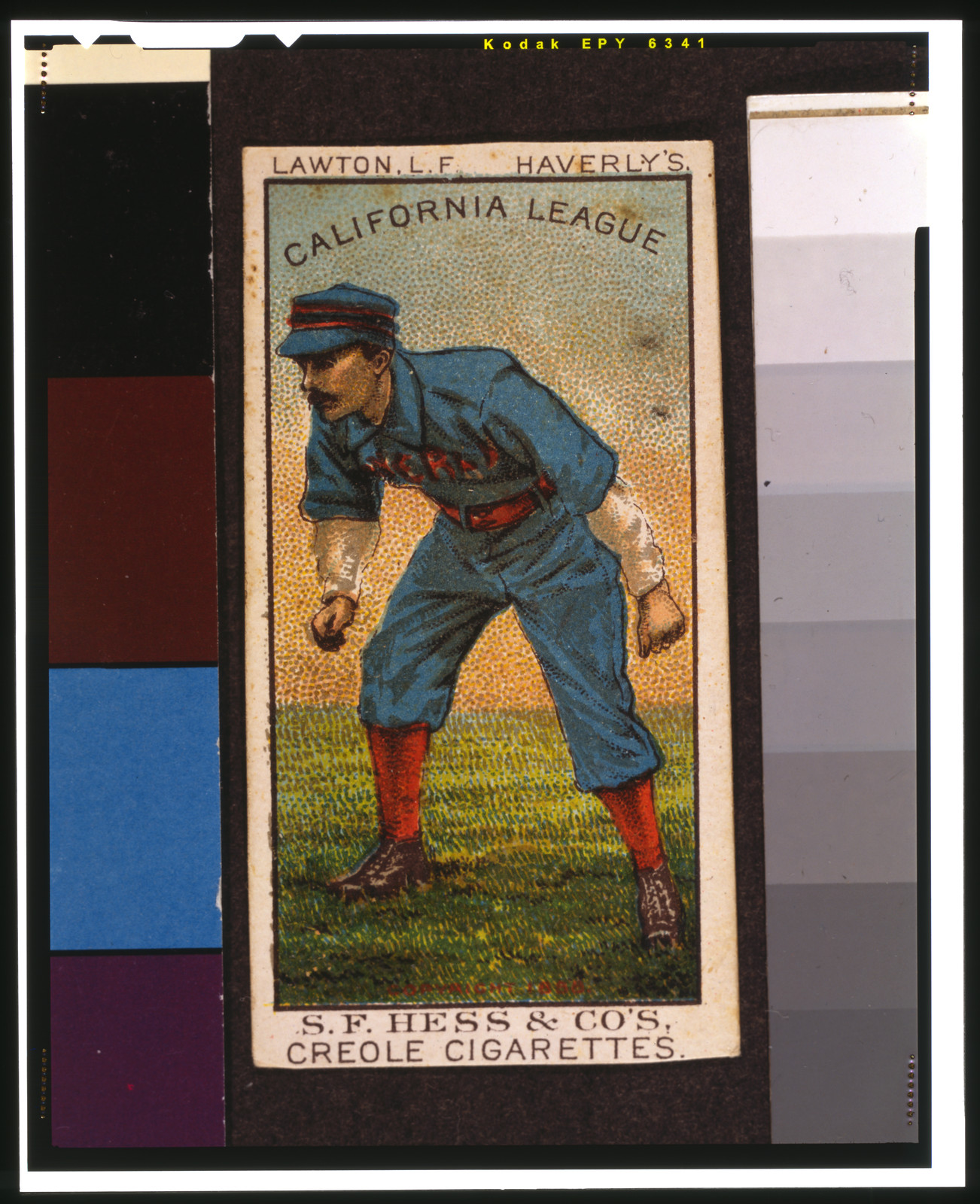 S.F. Hess California League (N321), 1888 — antique lithograph