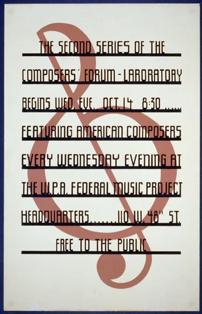 The second series of the composers forum Laboratory begins Wed. eve. Oct 14 8:30 (S) Fe