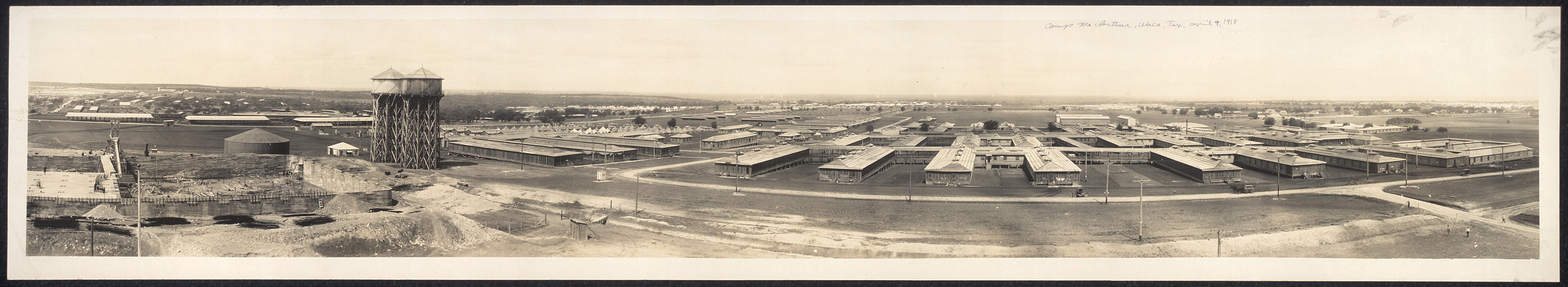 Panorama Camp MacArthur, Waco, Texas, 1918, 1918 — historic image