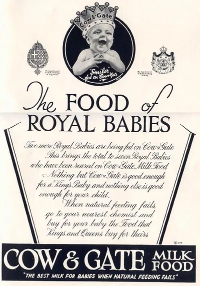Cow & Gate advertisement: The Food of Royal Babies