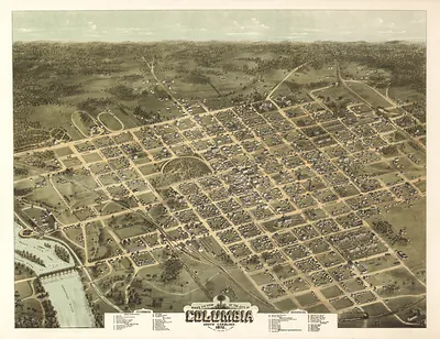SC Columbia 1872 MAP