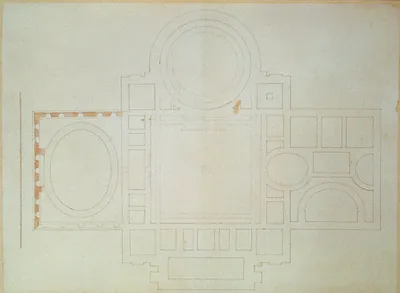 Architectural drawings for the United States Capitol, Washington, D.C. Floor plan