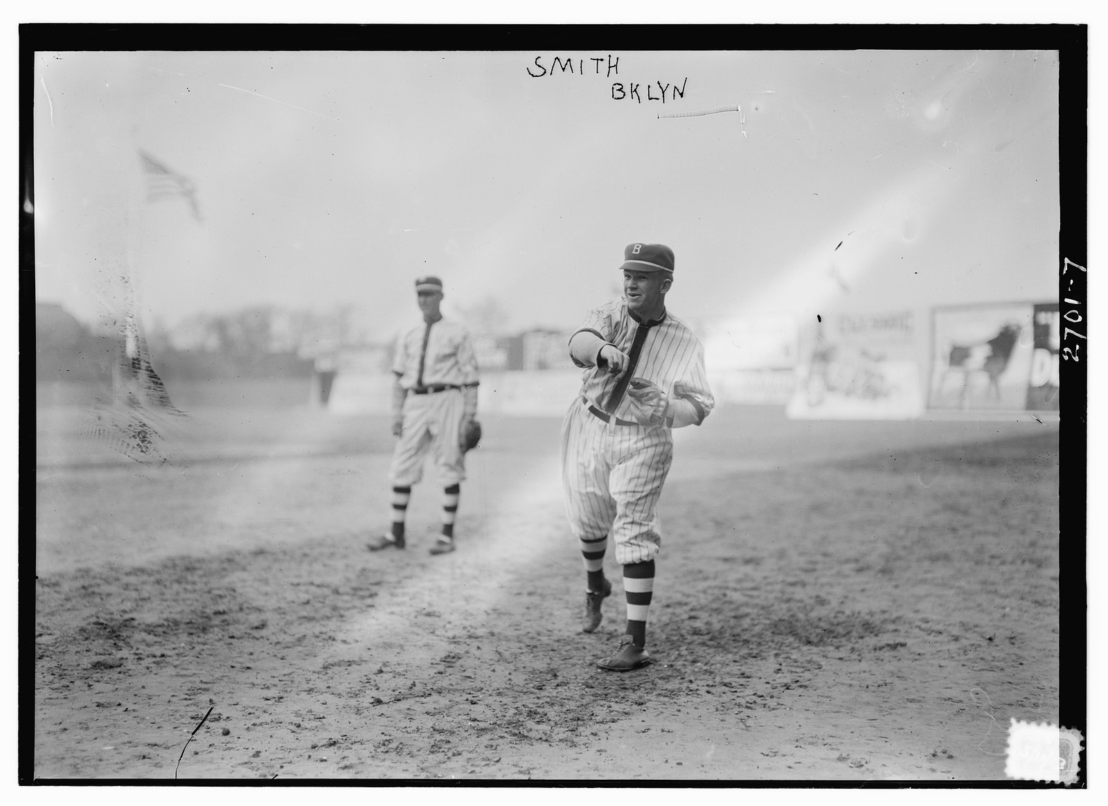 James C. "Red" Smith, Brooklyn NL (baseball), [1913] — historic photograph