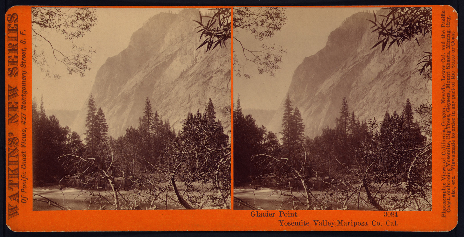 Glacier Point Yosemite Valley Mariposa co. Cal., 1879 — historic photograph