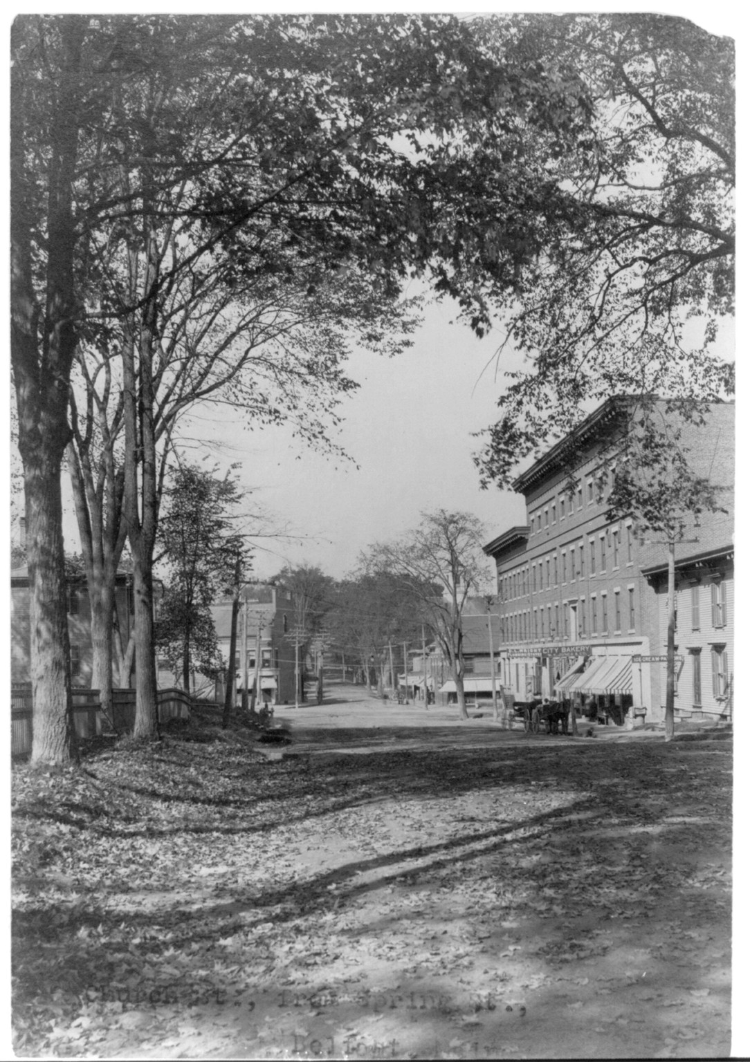 [Views of Maine: Church Street, from Spring Street, Belfast] — historic photograph