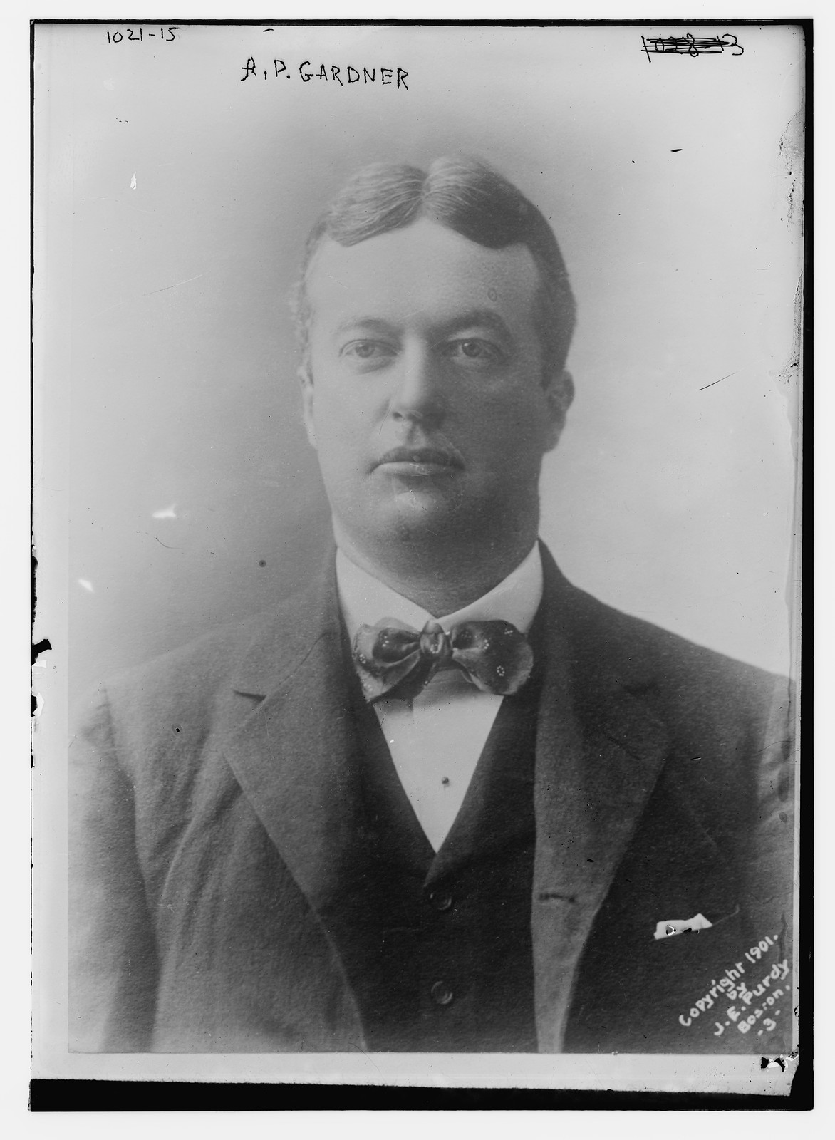 A.P. Gardner, J.E. Purdy, Boston / J.E. Purdy, 1901 — historic photograph