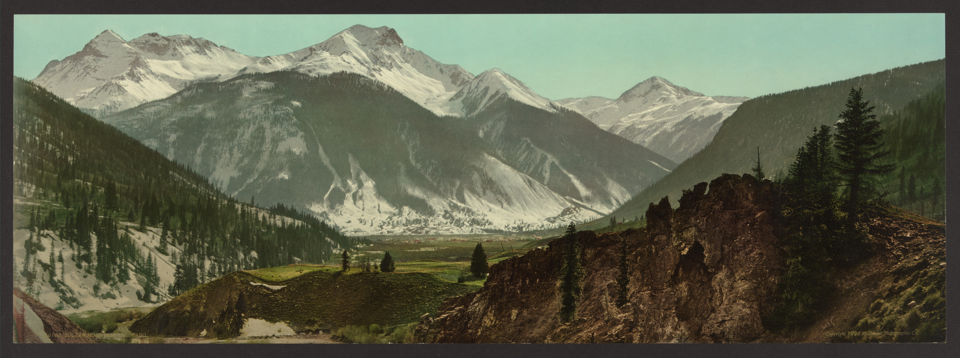 Sultan Mountain, Colorado, c1898. — historic print