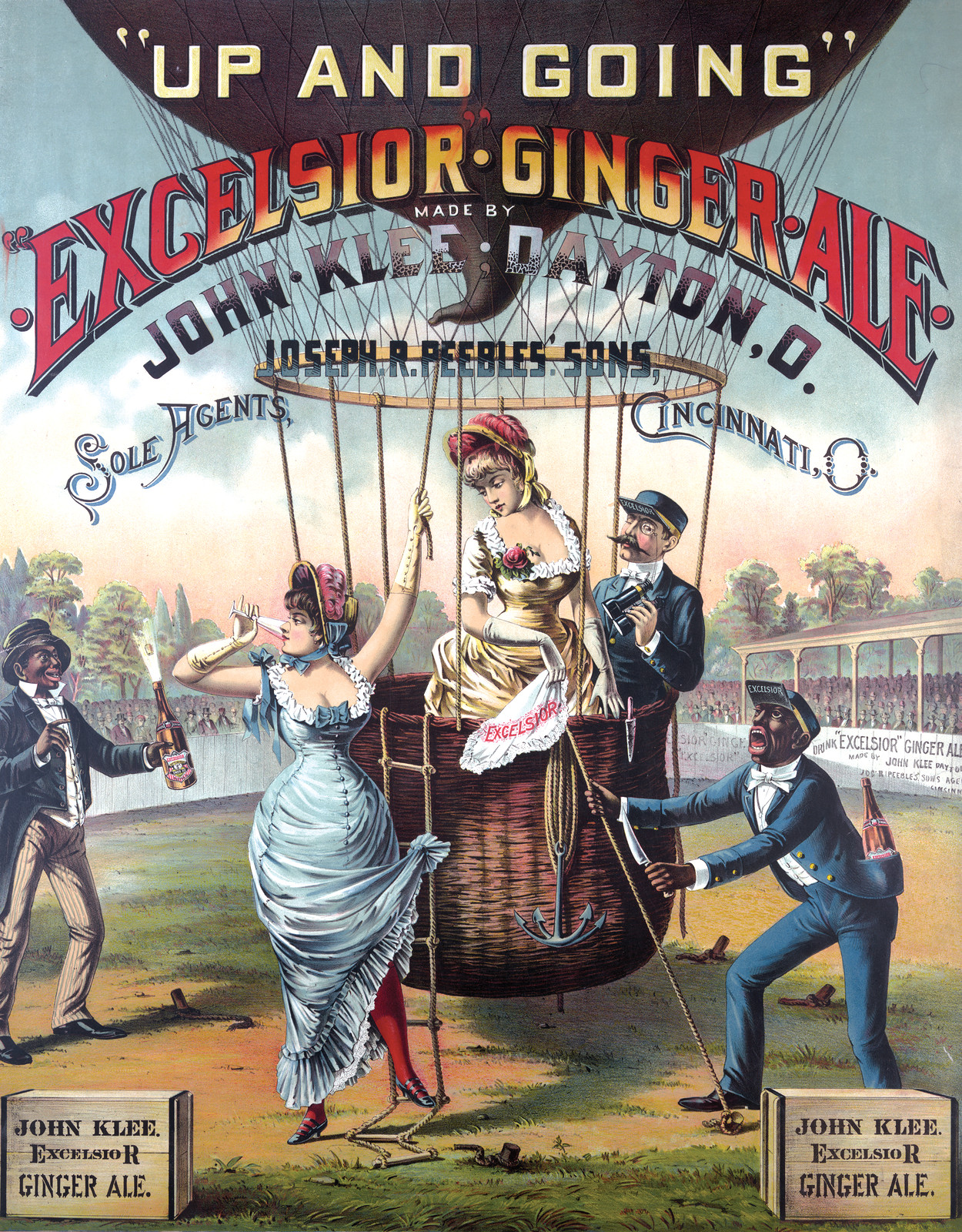 Up and going, Excelsior ginger ale..., 1885 Aug. 29. — historic print