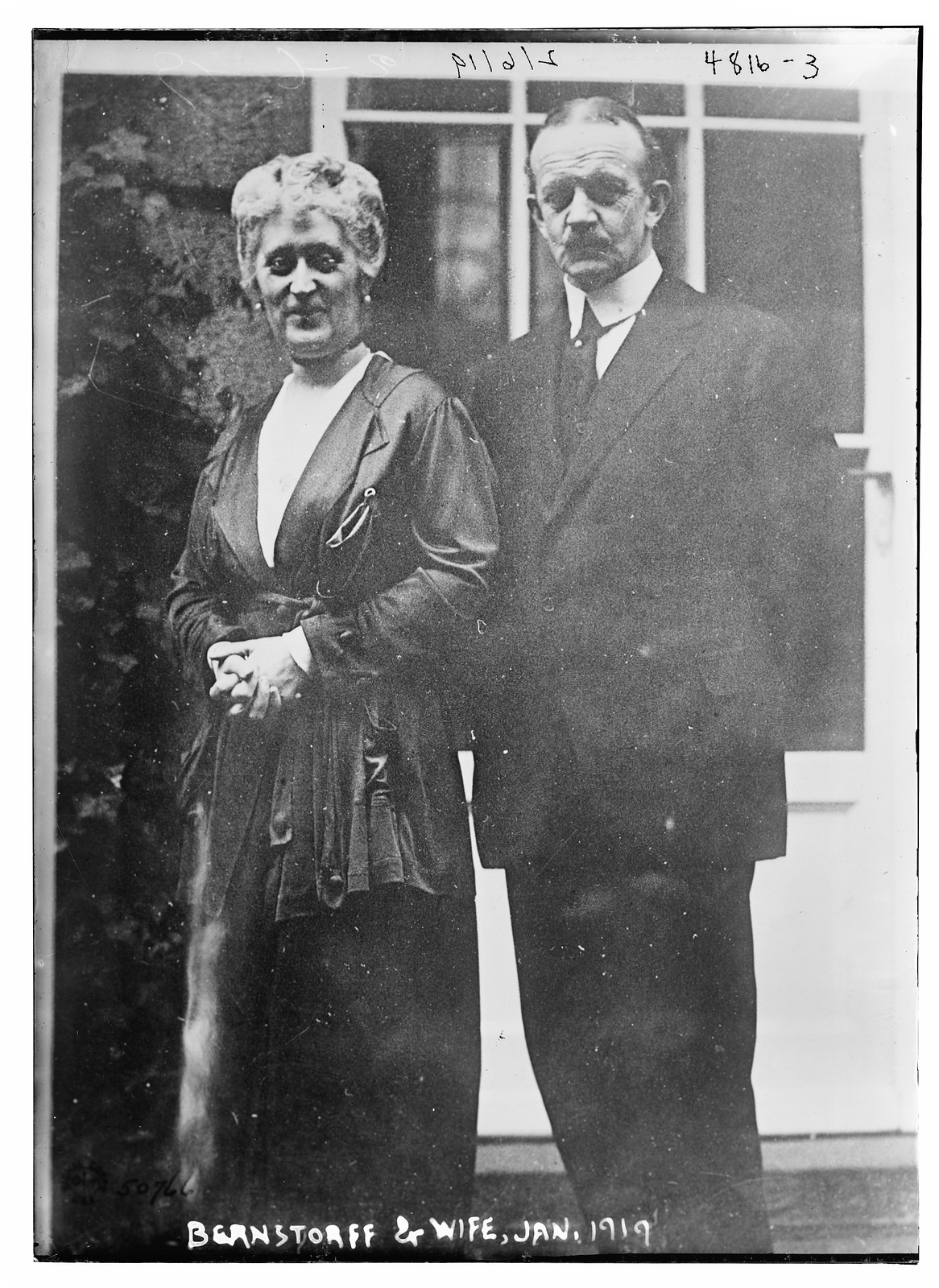 Bernstorff & wife, 1919, 1919 — historic photograph