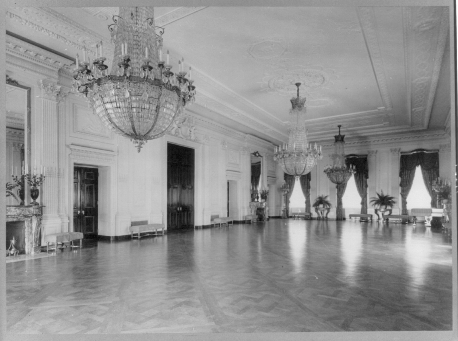The East Room, White House, c1904. — historic photograph