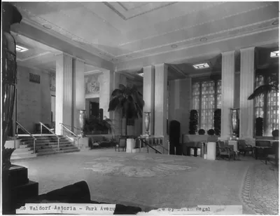 The Waldorf-Astoria Hotel, New York City: Park Avenue Foyer