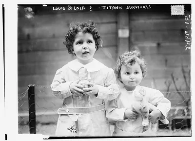 Louis & Lola Edmund Navratil TITANIC survivors