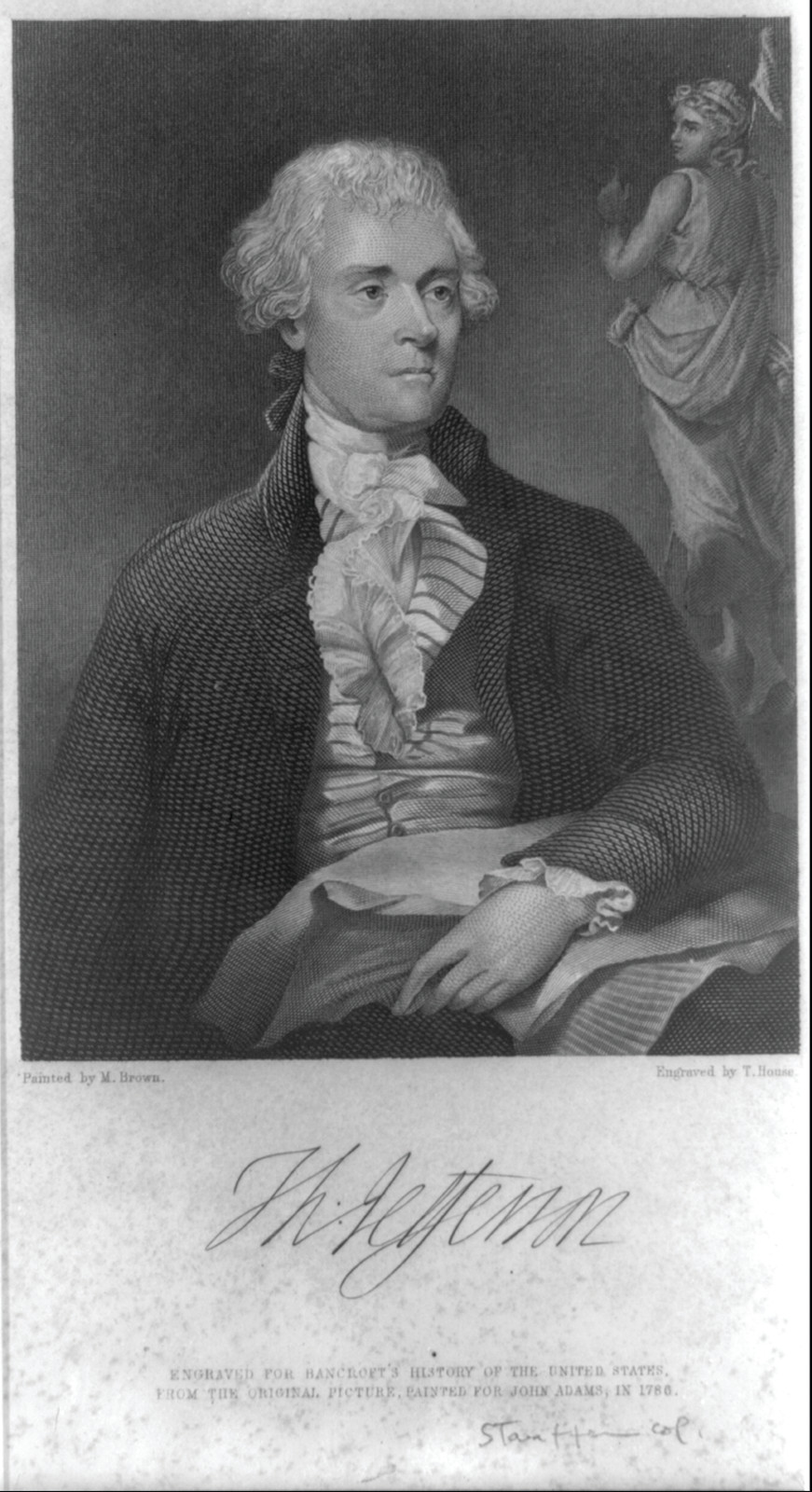 Thos. Jefferson, [no date recorded on caption card] — antique engraving