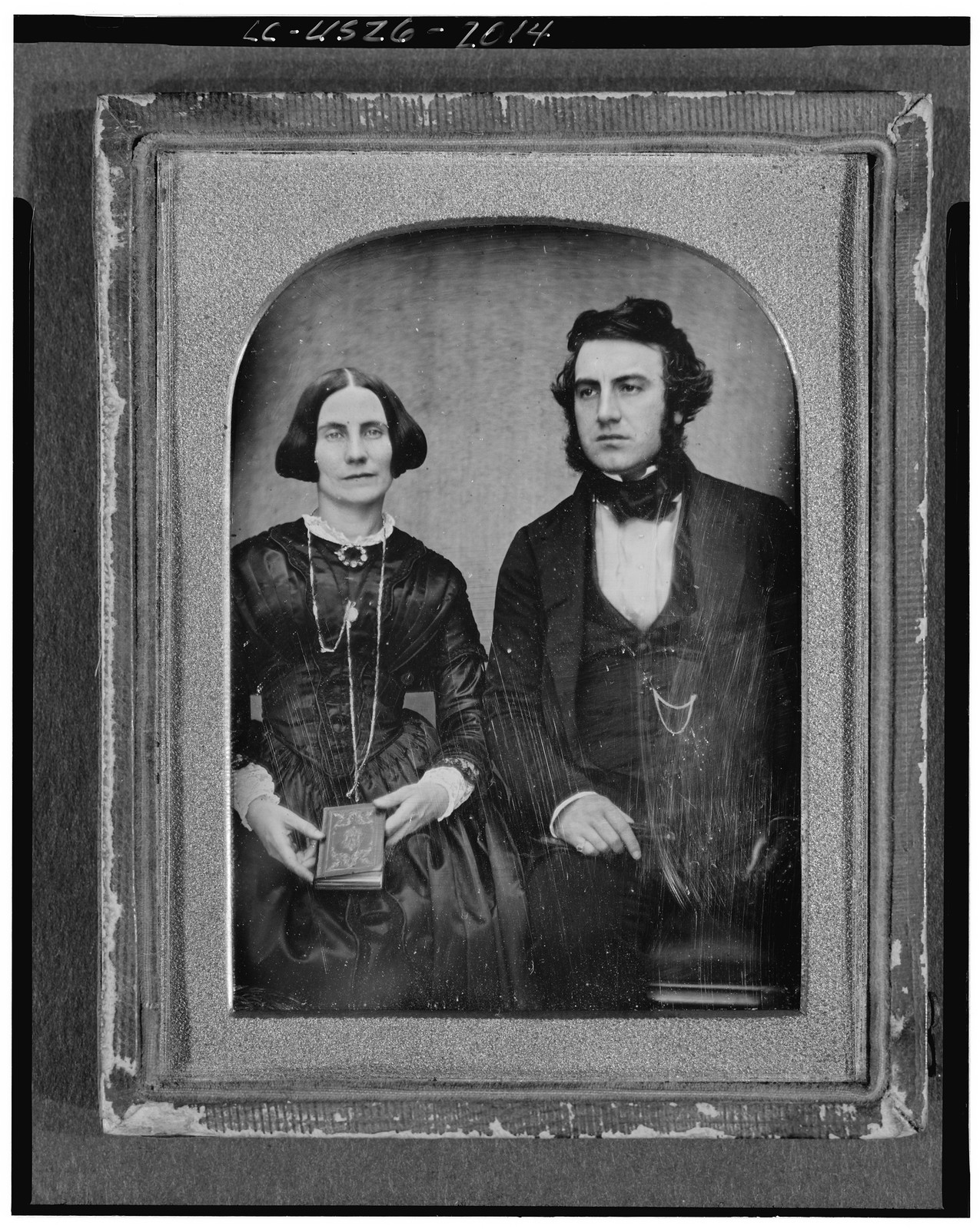 [David and Ellen Bell, three-quarter length portrait, seated], [between 1840 and 1850] — historic photograph