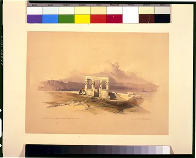 Temple of Isis on the roof of the great Temple of Dendera / David Roberts, R.A.