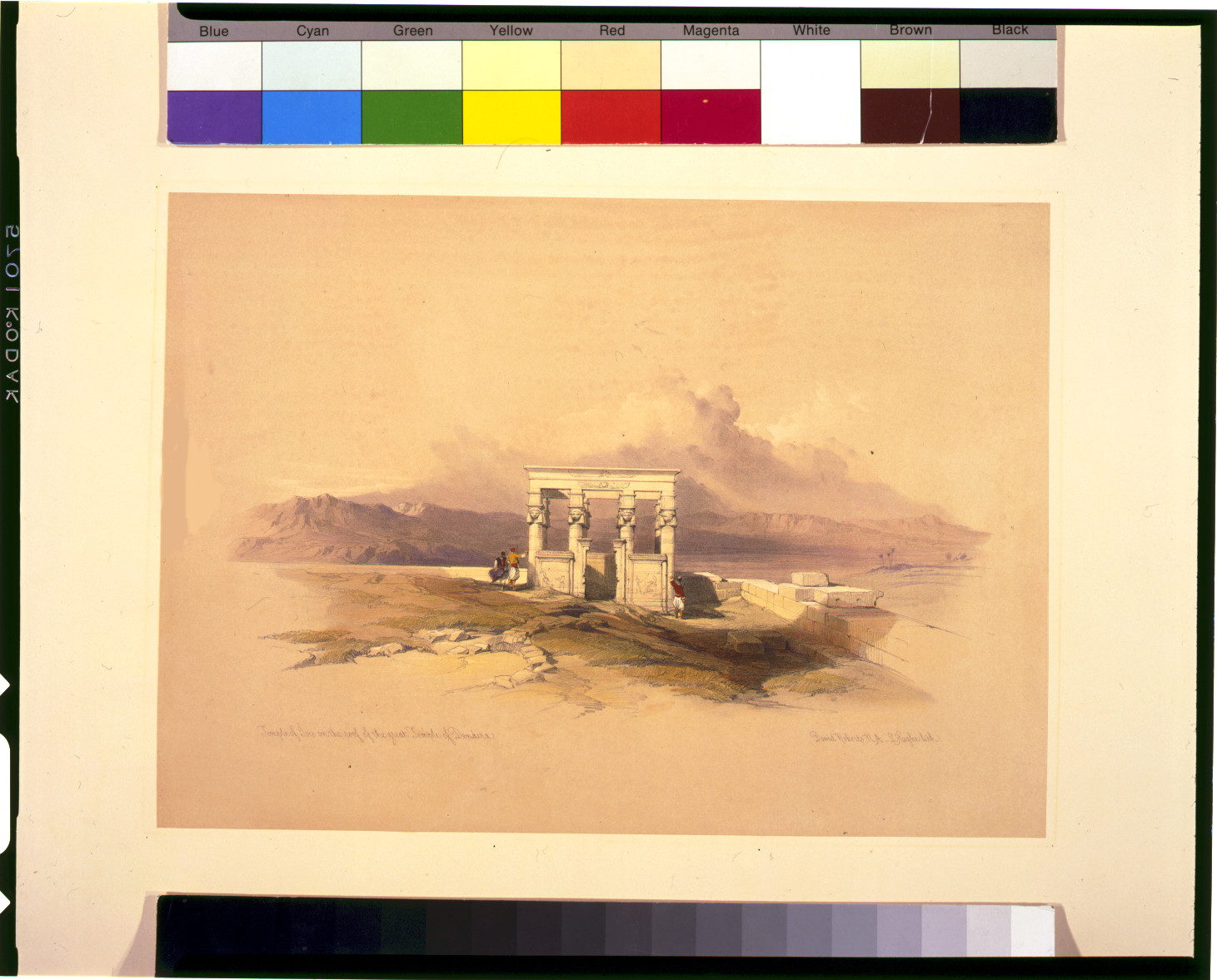 Temple of Isis on the roof of the great Temple of Dendera / David Roberts, R.A., [published between 1846 and 1849] — antique lithograph