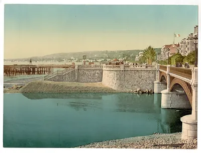 Harbor and pier possibly in France