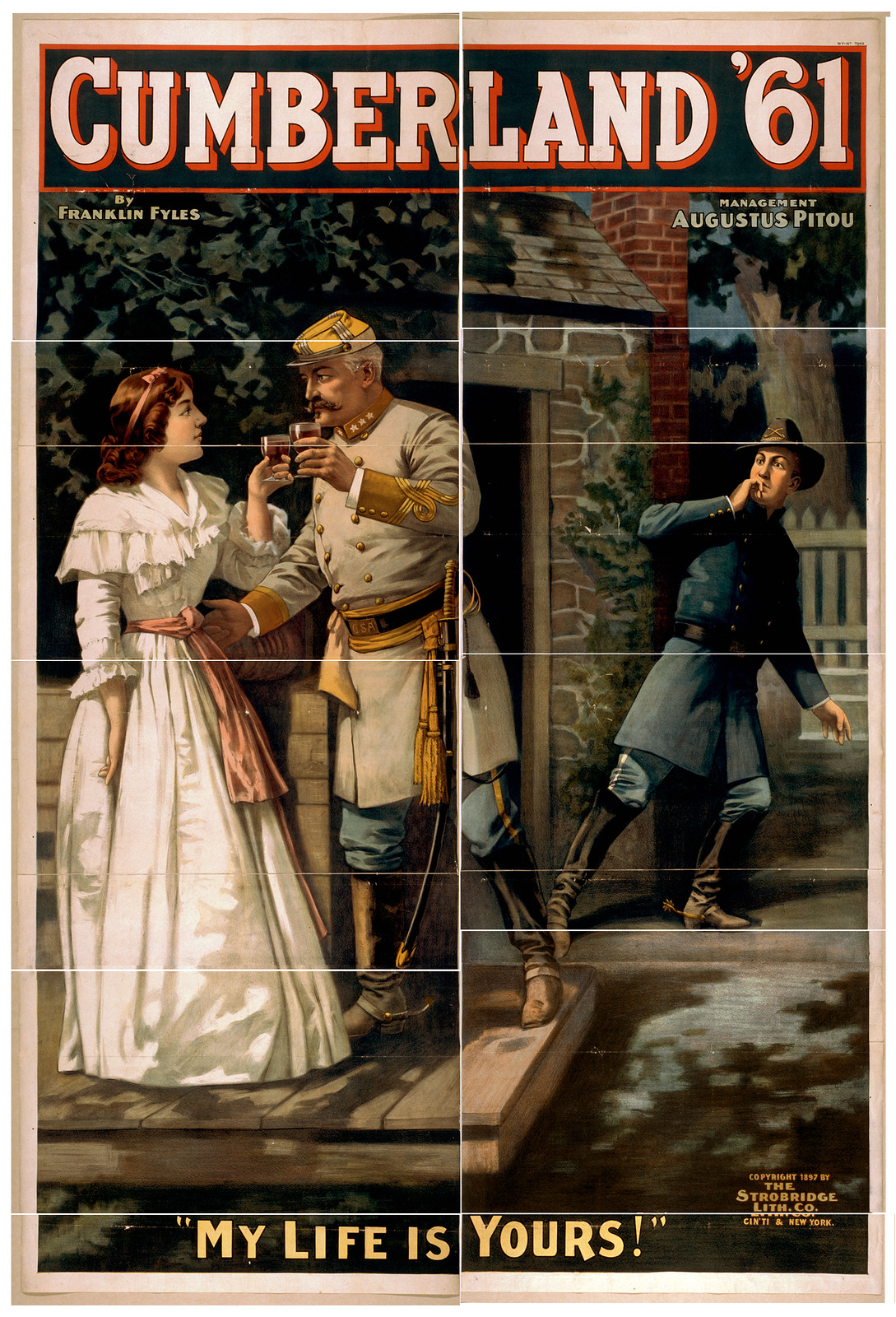 Cumberland '61 theatre poster, My Life Is Yours — vintage poster