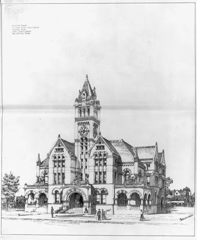 Accepted designs for Texas courthouses, 1894: Victoria (Victoria County)
