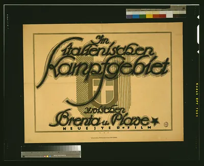 Im italienischen Kampfgebiet zwischen Brenta u. Piave: Neuester Film / HRE.