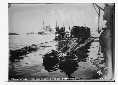 Mudros, Lemnos - Jaure Guibery & French submarines