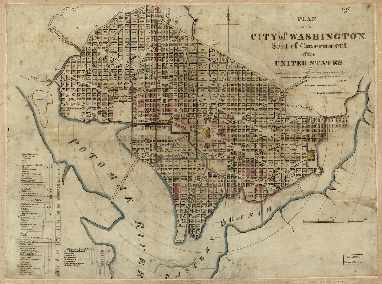 Plan of the City of Washington, Seat of Government of the United States — historic image