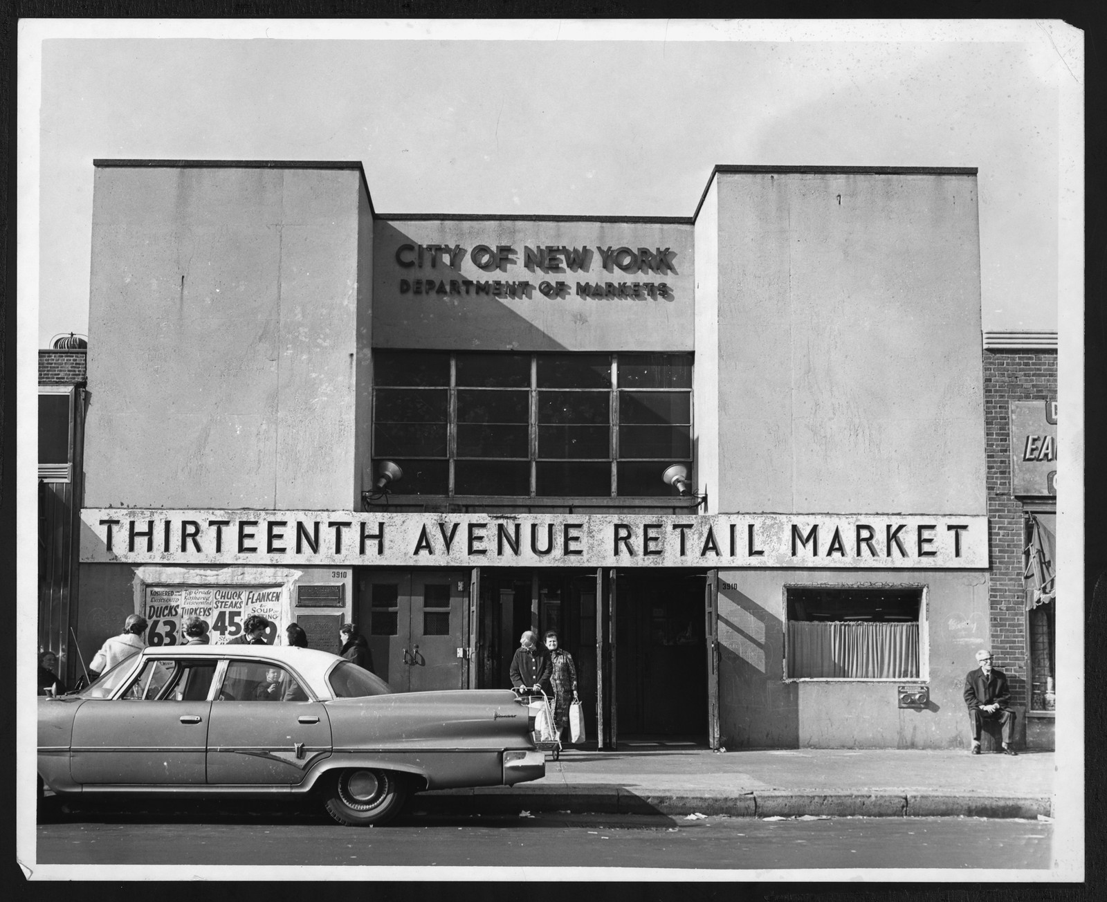 Exterior of Thirteenth Avenue Retail Market — historic image