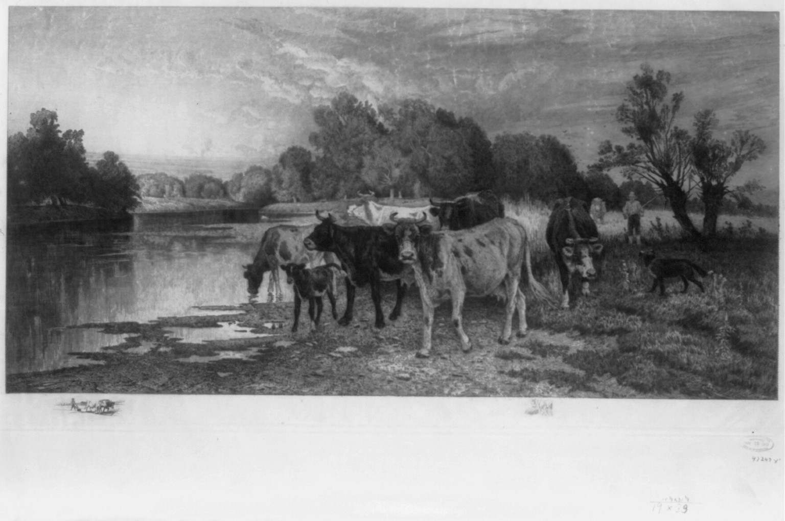 When sunset guilds the western hills., c1892. — historic print