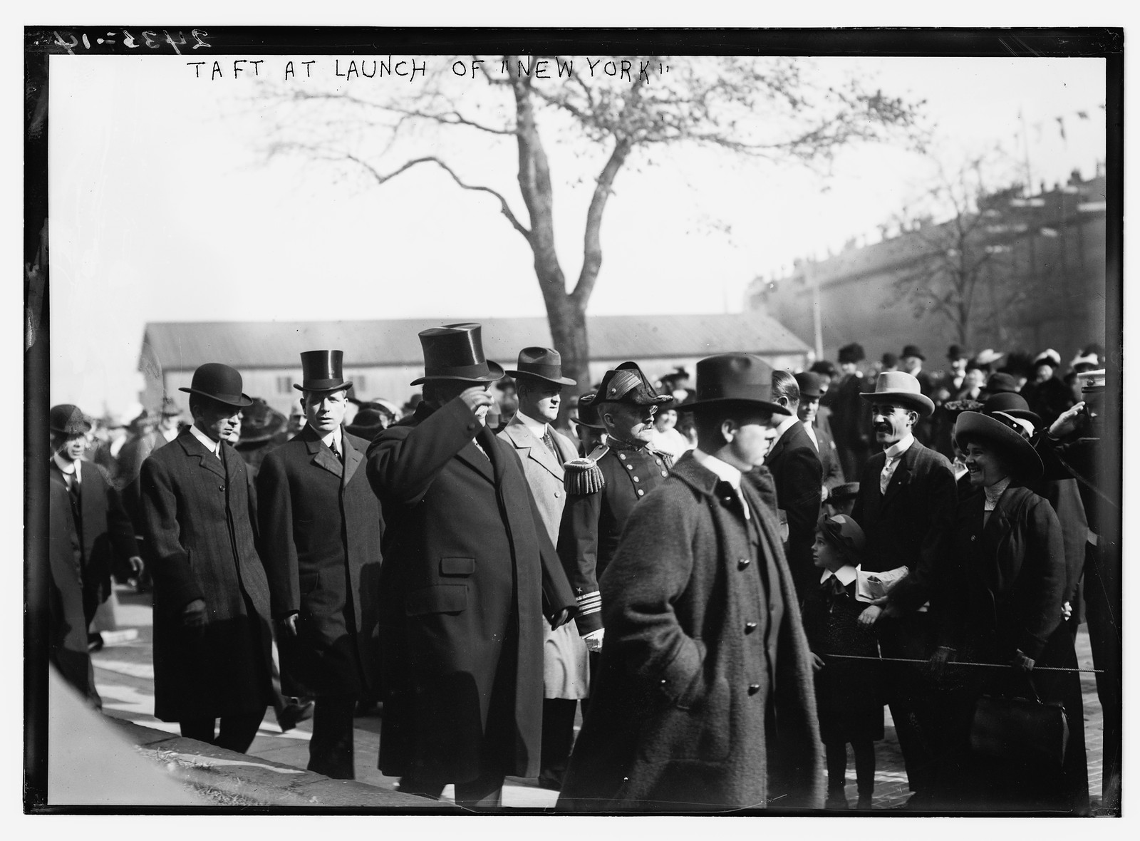 Taft at launch of NEW YORK, n/a — historic photograph