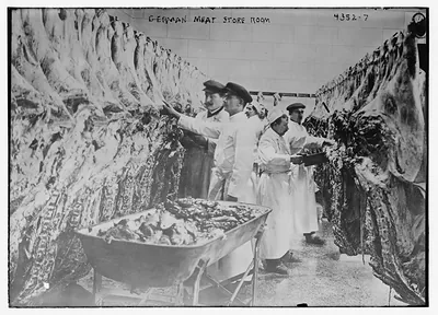 German meat store room