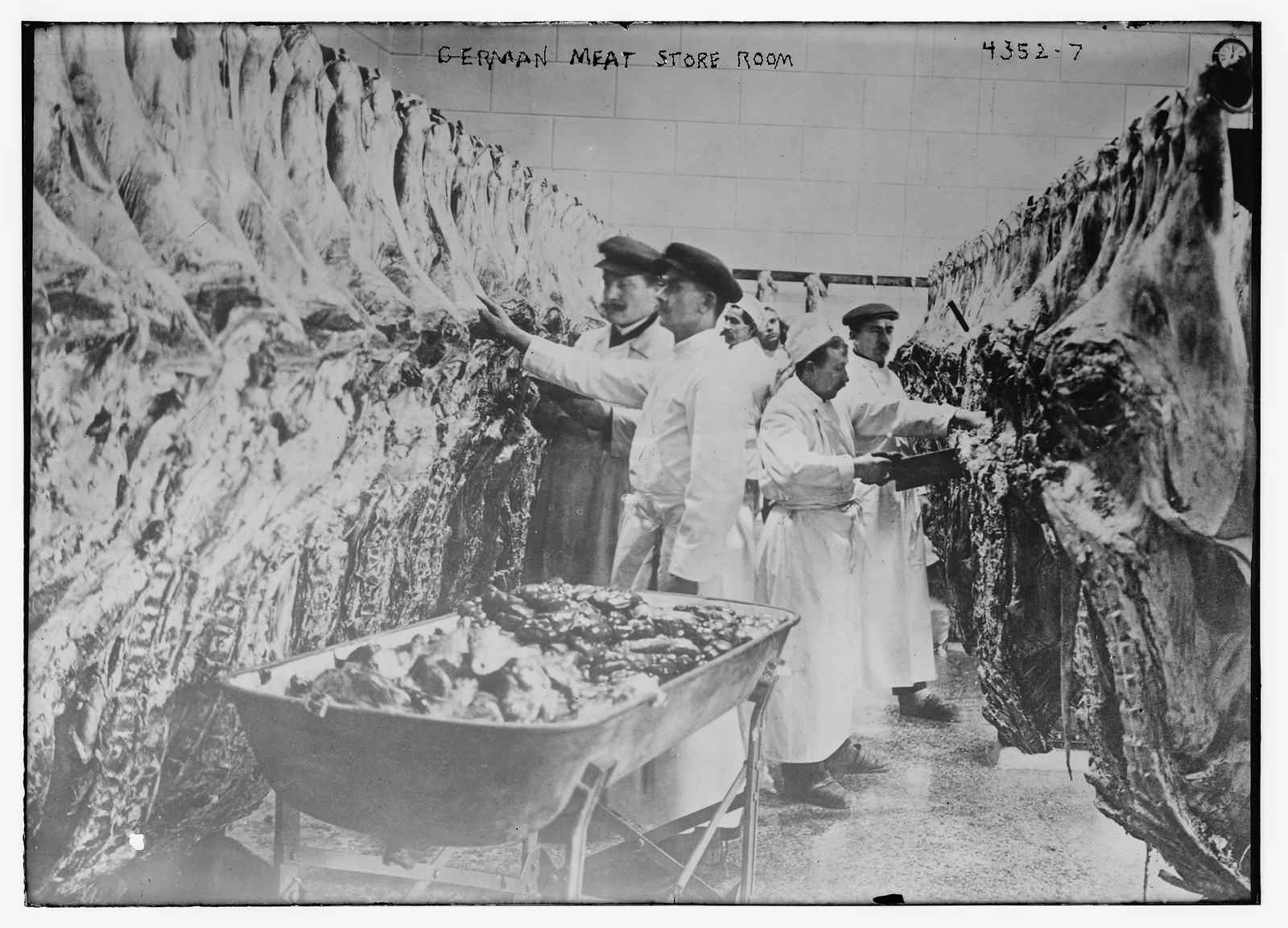 German meat store room, n/a — historic photograph