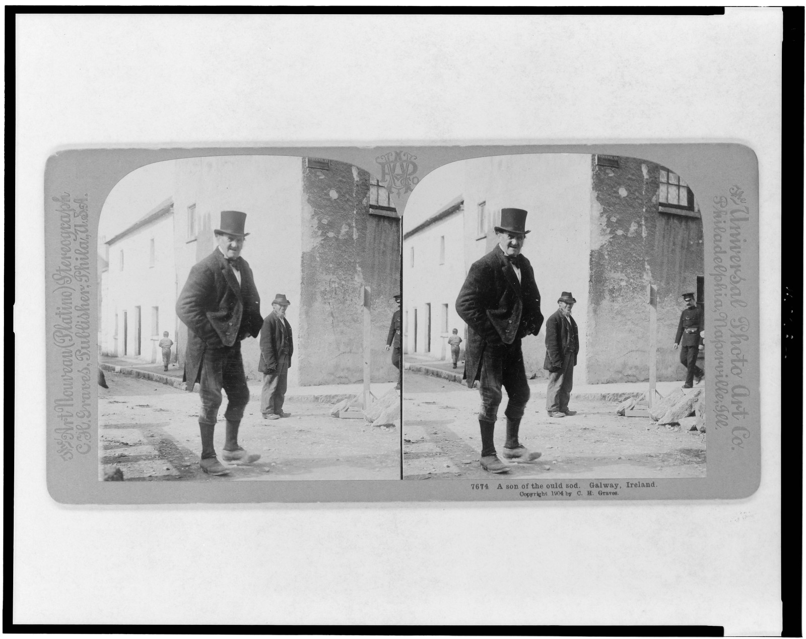 A son of the ould sod. Galway, Ireland, Philadelphia, Pa. : C.H. Graves, c1904. — historic photograph