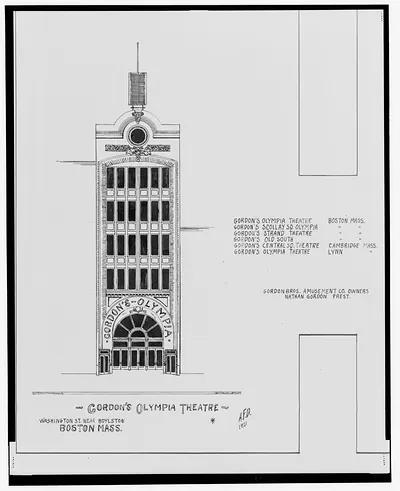 [Gordon's Olympia Theatre, Washington St. near Boylston St., and Gordon's Scollay Square Olympia Theatre, Court St. opposite Hanover St., Boston, Massachusetts] / AFD 1921.