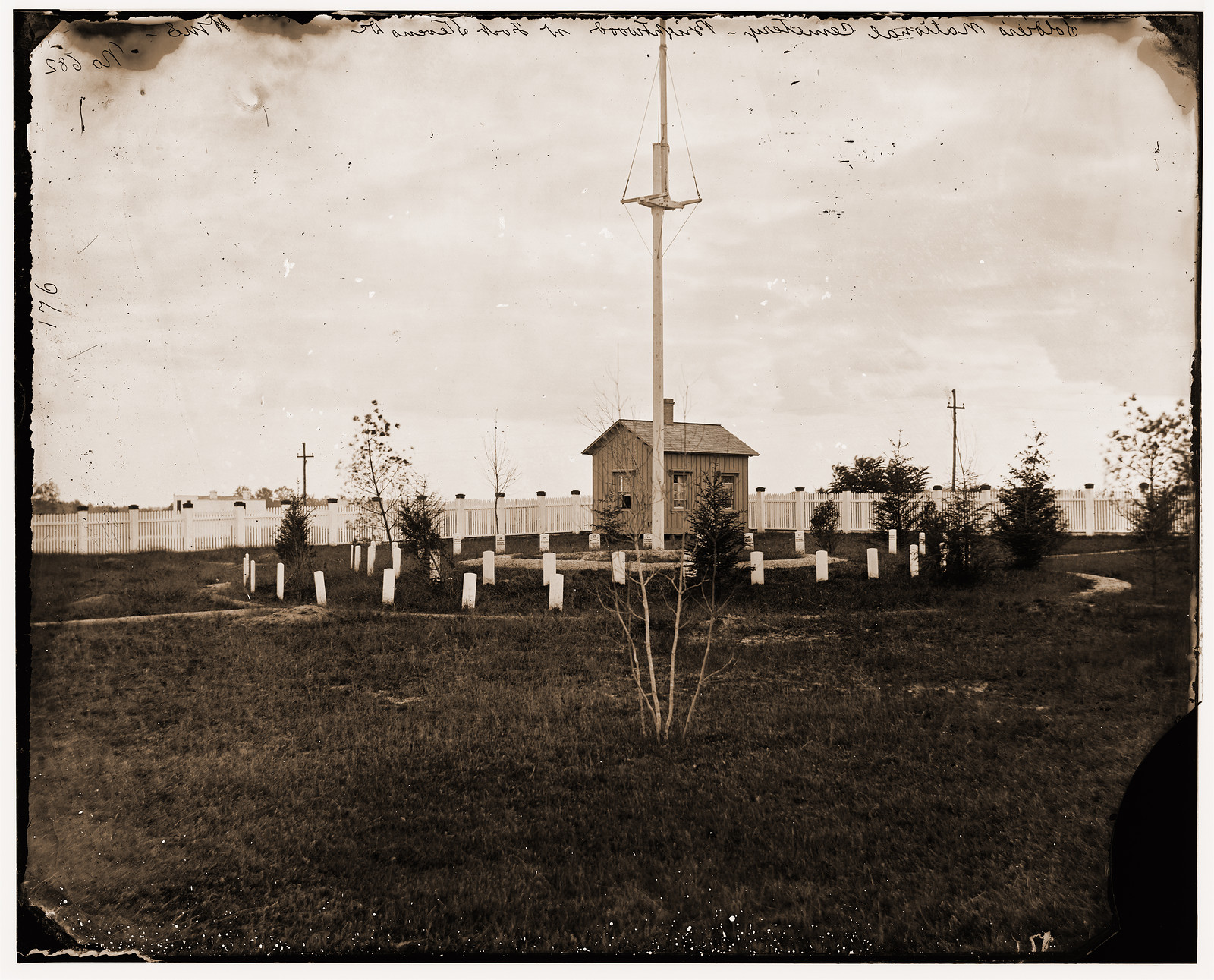 District of Columbia. Soldiers cemetery near Fort Stevens (Brightwood), 1865 — historic photograph
