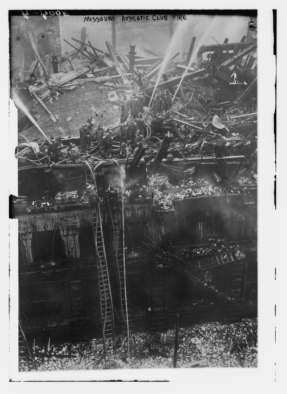 Missouri Athletic Club Fire, n/a — historic photograph