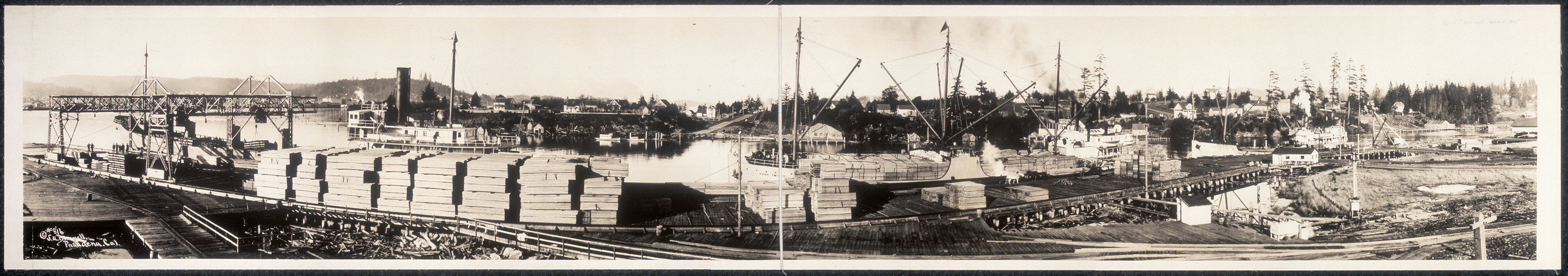 1 CA Smith Lumber Mfg Marshfield, Oregon, 1915, 1915 — historic image